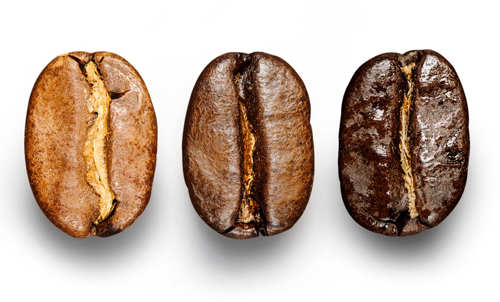 Hương vị cà phê khác biệt ở các mức rang khác nhau