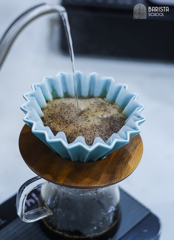 Tỉ lệ cà phê - nước rất quan trọng với pha brewing coffee 